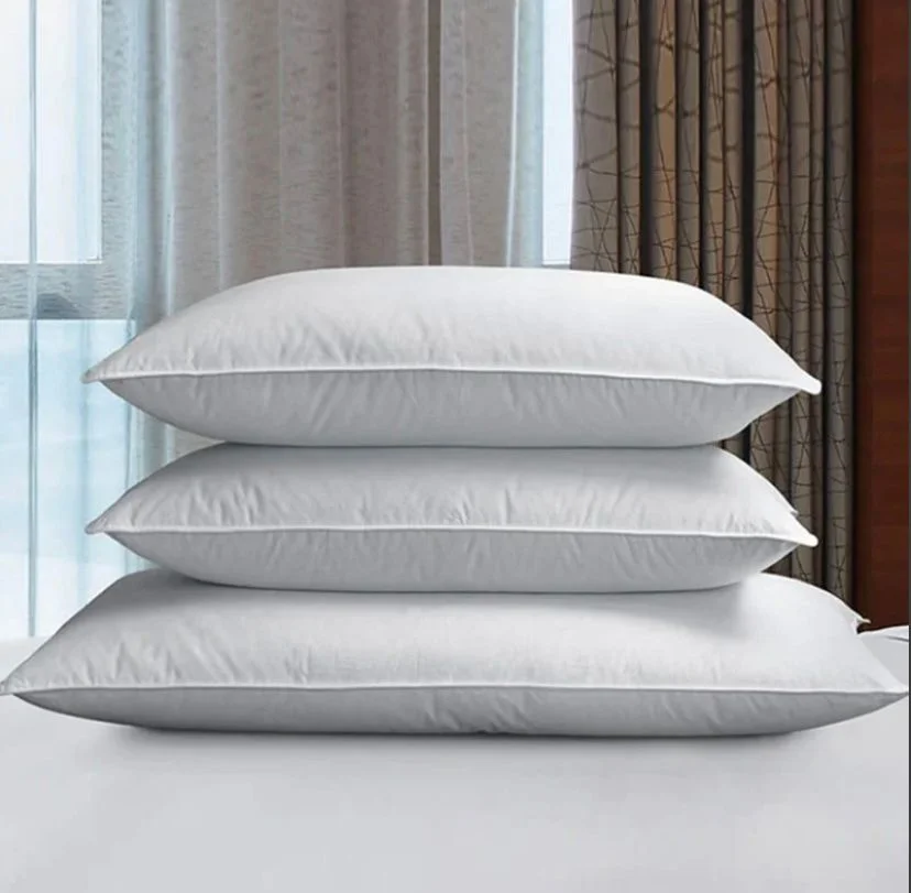 2 Piece Set Vacuum Packed Filled Pillows – Soft & Fluffy Fiber Cushions 2 pack