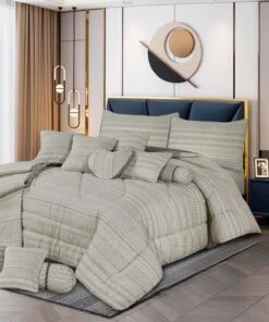 "Premium King Size Comforter Set – Fancy Design for a Luxurious Sleep"