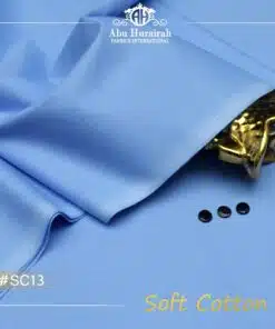 "Soft Cotton Men Unstitched Suit – Cool and Comfortable for Hot Days, Discounted Now"