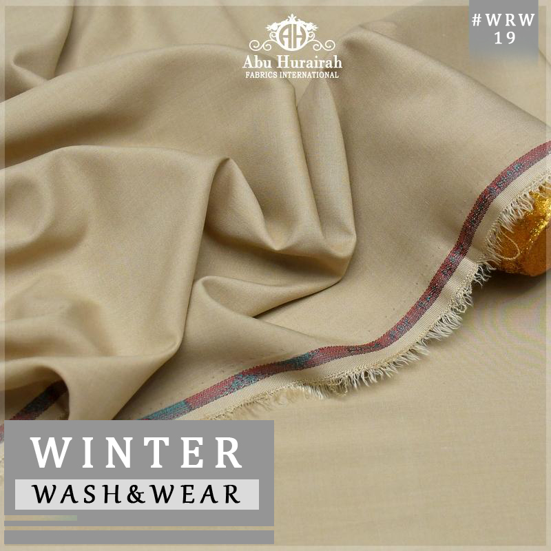 Wash & Wear Unstitched Suit Men - Abu Hurairah Fabrics International