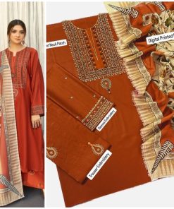 Ladies 3PC Fancy Lawn Suit - Royal Charm Design 305