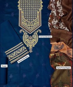 Ladies Fancy 3PC Lawn Printed Suit