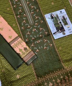 Ladies 3PC Lawn Printed Embroidered Suit