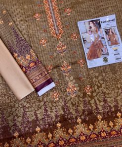 Ladies 3PC Lawn Printed Embroidered Suit