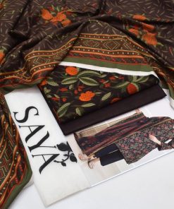 Ladies 3PC Tana Dora Lawn Printed Suit