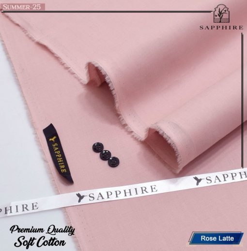 Sapphire Cotton Men's Unstitched Suit  Premium summer fabric on sale