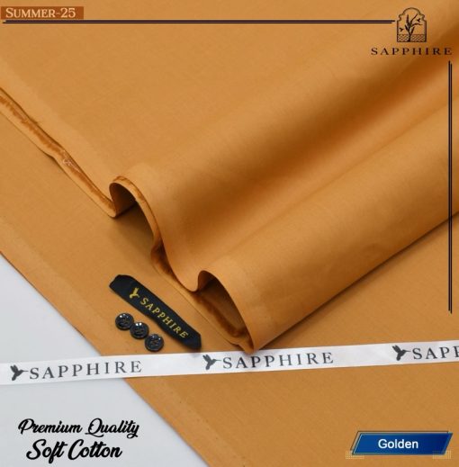 Grab the summer sale  Sapphire men cotton suit, unstitched and classy