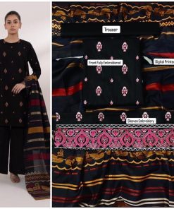 Ladies 3PC Fancy Lawn Suit - Royal Charm Design 329