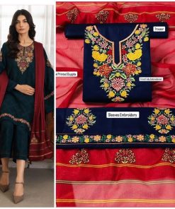 Ladies 3PC Fancy Lawn Suit - Chic Style Design 319