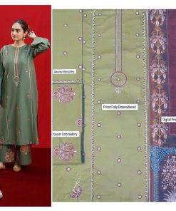 Ladies 3PC Fancy Lawn Suit - Graceful Look Design 331