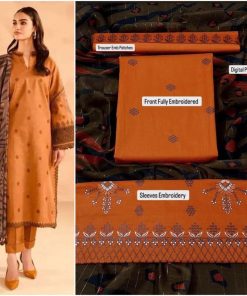 Ladies 3PC Fancy Lawn Suit - Royal Charm Design 324