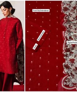 Ladies 3PC Fancy Lawn Suit - Festive Edition Design 327