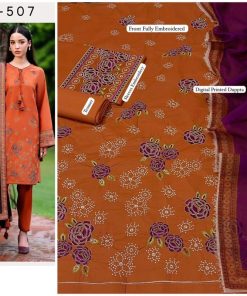Ladies 3PC Fancy Lawn Suit - Modern Muse Design 316
