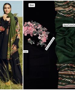 Ladies 3PC Fancy Lawn Suit - Luxury Touch Design 325