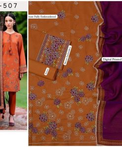 Ladies 3PC Fancy Lawn Suit - Timeless Beauty Design 315