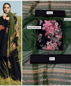 Ladies 3PC Fancy Lawn Suit - Modern Muse Design 317