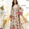 MariaB MB-703 3 Piece Lawn Suit – Embroidered Neck, Daman, Sleeves Patch & 4-Sided Embroidered Chiffon Dupatta
