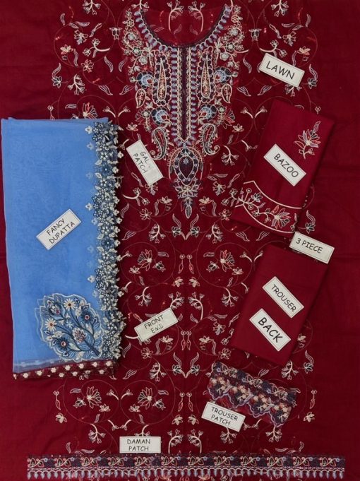 plain trouser, and fancy dupatta. Ideal for summer festive wear.