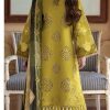 Elaf 3PC embroidered lawn suit with daman patch and printed dupatta – Summer