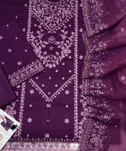 Cross Stitch 3 Piece Lawn for Summer – CS-01 Premium Embroidered Suit