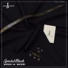 J. Style Black Wash and Wear Unstitched Suit