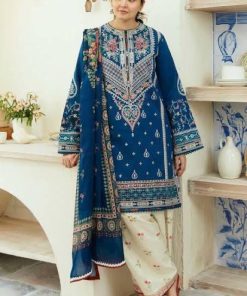 Zara Shahjahan ZA-802 | 3PC Heavy Embroidered Lawn Suit – Summer Collection 2025