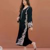 MariaB black 2PC Summer Lawn Suit – Front Embroidered Shirt & Sleeves with Plain Trouser