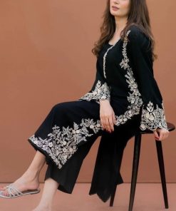 Stylish unstitched 2-piece lawn suit for women with elegant patterns - Style #002