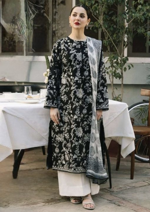 Zara Shahjahan Embroidered Lawn Suit with Tarkashi Voil Dupatta