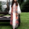 Sapphire White Embroidered Lawn Suit with Tarkashi Printed Dupatta