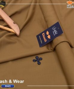 Men’s Unstitched Wash & Wear Suit – Summer-Ready Khaadi Style (4 Meter)
