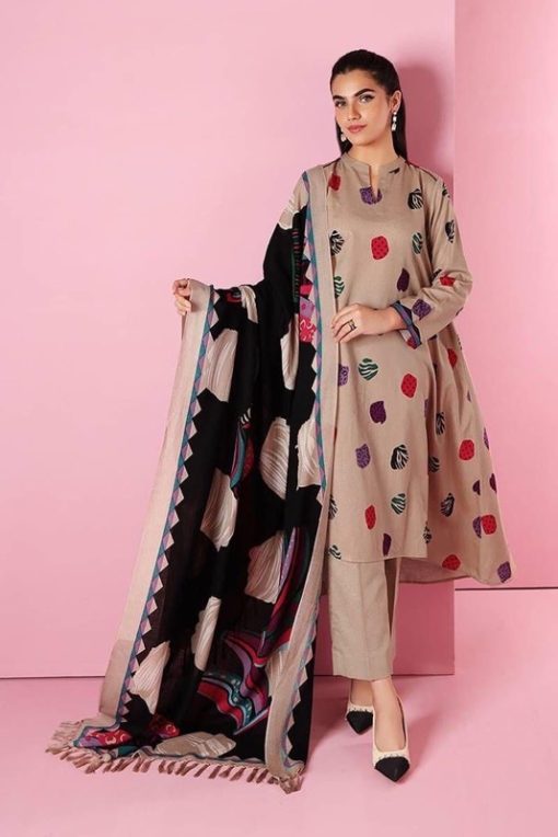 Aisling Unstitched Embroidered Lawn Suit for Summer