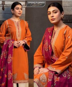 Aisling 102 | 3PC Embroidered Lawn Suit – Summer Collection 2025