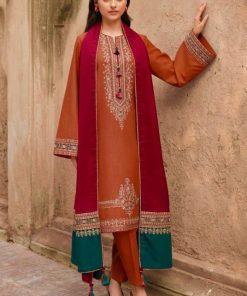 Jazmin JZ-101 | 3PC Embroidered Lawn Suit – Summer Collection 2025