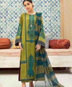 Maria.B 701 | 3PC Embroidered Lawn Suit – Summer Collection 2025