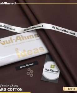Gul Ahmed Hard Cotton Fabric for Men – Premium 4 Meter Unstitched Cloth