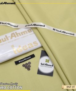Gul Ahmed Hard Cotton Fabric for Men – Premium 4 Meter Unstitched Cloth