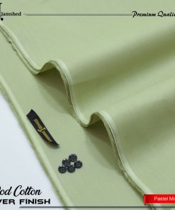 J. Mint Serenity Cotton Suit for Men – Unstitched Pastel Charm with Poly Bag Packing
