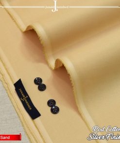 J. Rose Blend Cotton Suit for Men – Unstitched Fabric with Branded Poly Bag