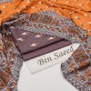 Bin Saeed Lawn Design 21 - 3 Piece Unstitched Summer Suit 2025 | Printed Lawn Shirt, Dyed Trouser, Chiffon Dupatta | Stylish Women Wear | Bin Saeed Collection