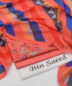 Bin Saeed Ladies 3PC Lawn Printed Suit Design 55