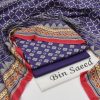 Bin Saeed Lawn Design 45 - 3 Piece Unstitched Summer Suit 2025 | Printed Lawn Shirt, Dyed Trouser, Chiffon Dupatta | Stylish Women Wear | Bin Saeed Collection