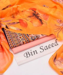 Bin Saeed Ladies 3PC Lawn Printed Suit Design 52