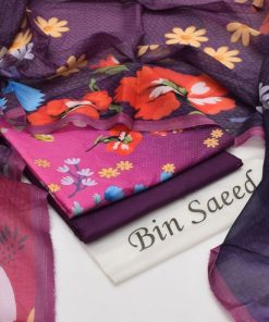 Bin Saeed Ladies 3PC Lawn Printed Suit Design 67
