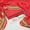 Bin Saeed Lawn Design 4 - 3 Piece Unstitched Summer Suit 2025 | Printed Lawn Shirt, Dyed Trouser, Chiffon Dupatta | Stylish Women Wear | Bin Saeed Collection
