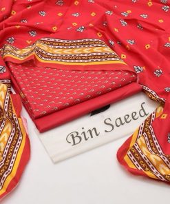 Bin Saeed Ladies 3PC Lawn Printed Suit Design 5
