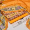 Bin Saeed Lawn Design 46 - 3 Piece Unstitched Summer Suit 2025 | Printed Lawn Shirt, Dyed Trouser, Chiffon Dupatta | Stylish Women Wear | Bin Saeed Collection