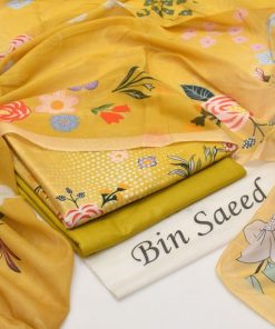 Bin Saeed Ladies 3PC Lawn Printed Suit Design 20