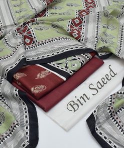 Bin Saeed Ladies 3PC Lawn Printed Suit Design 45