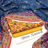 Bin Saeed Lawn Design 39 - 3 Piece Unstitched Summer Suit 2025 | Printed Lawn Shirt, Dyed Trouser, Chiffon Dupatta | Stylish Women Wear | Bin Saeed Collection